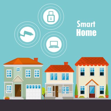 Küme Hizmetleri simgeleri ile akıllı ev