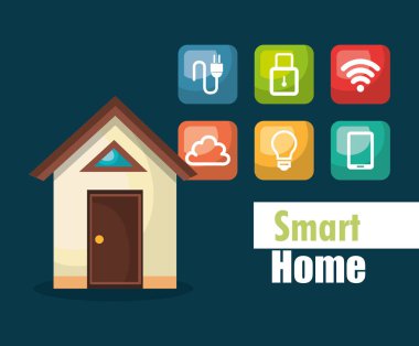 Küme Hizmetleri simgeleri ile akıllı ev