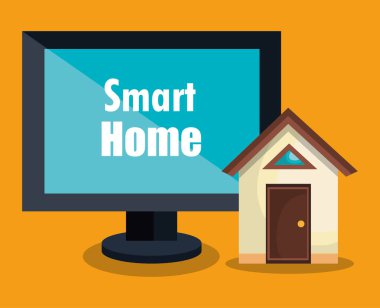 bilgisayar ekran ile akıllı ev