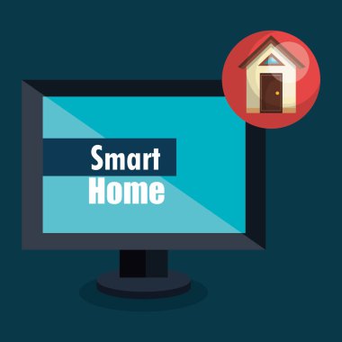 bilgisayar ekran ile akıllı ev