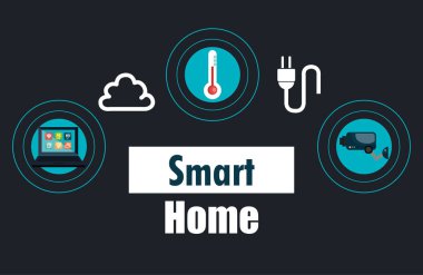 Küme Hizmetleri simgeleri ile akıllı ev