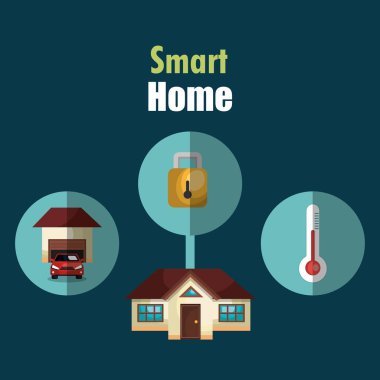 Küme Hizmetleri simgeleri ile akıllı ev