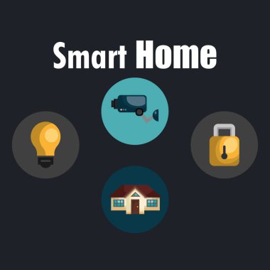Küme Hizmetleri simgeleri ile akıllı ev