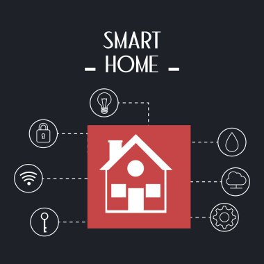 Küme Hizmetleri simgeleri ile akıllı ev