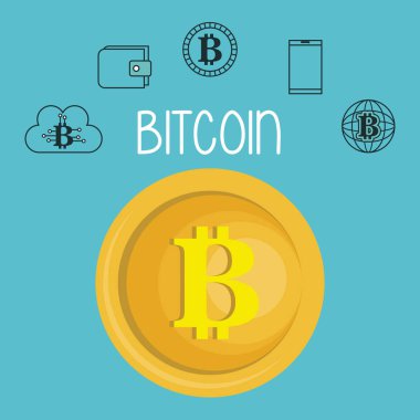 Bitcoin set simgeleri ile