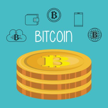Bitcoin set simgeleri ile
