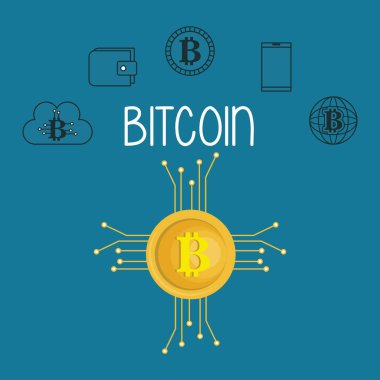Bitcoin set simgeleri ile