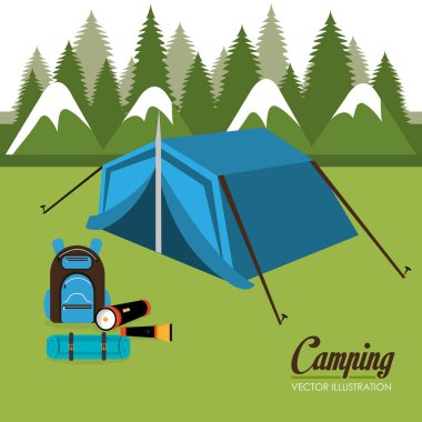 çadır sahne ile kamp bölgesi