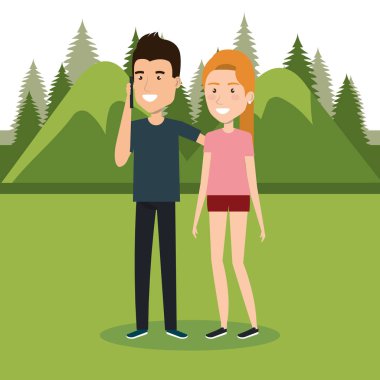 Akıllı kamp bölgesi çift