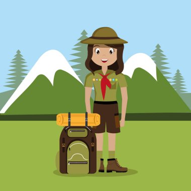 Kız izci kamp bölgesi