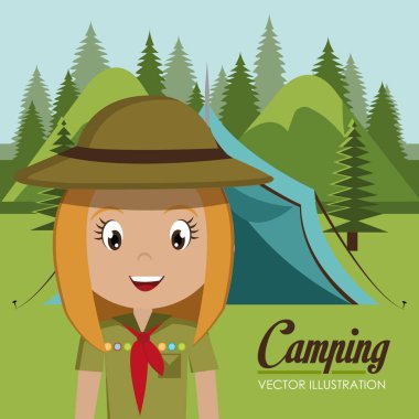 Kız izci kamp bölgesi