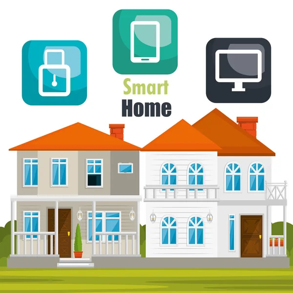 Küme Hizmetleri simgeleri ile akıllı ev
