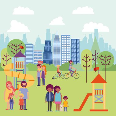 insanlar Parkı ve şehir