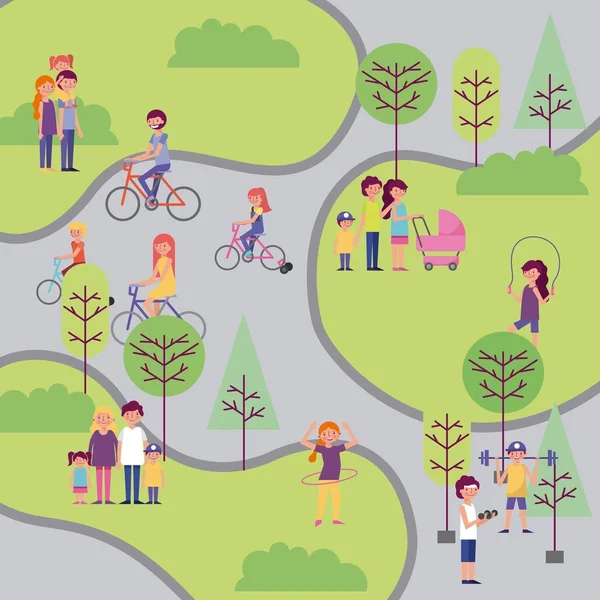 insanlar Parkı ve şehir