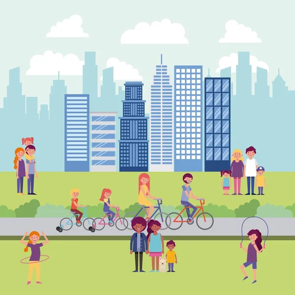 insanlar Parkı ve şehir