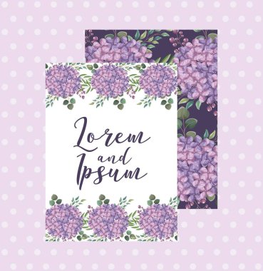 Ortanca çiçek dekorasyon çiçek düğün kart tebrik