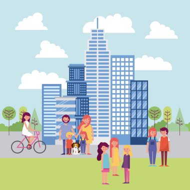 insanlar Parkı ve şehir