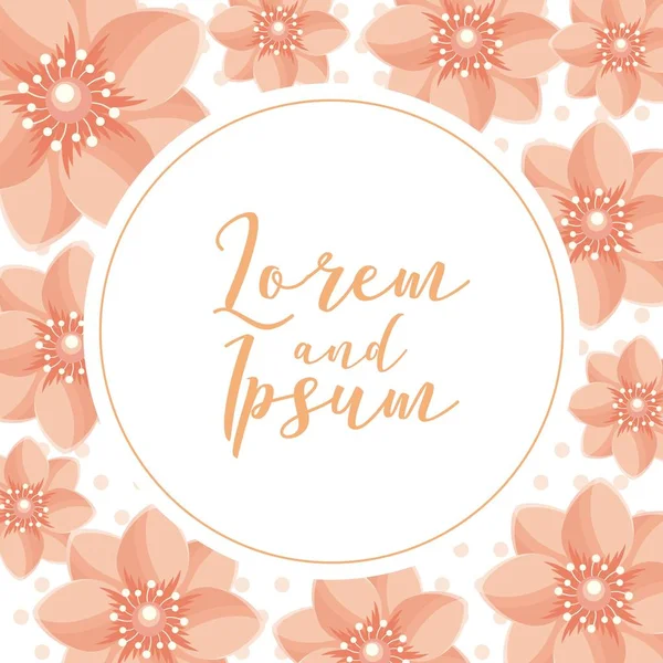 çiçek düğün kartı