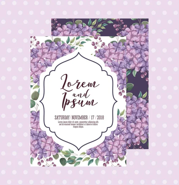 düğün davetiye kartı şablonu desenli çiçekli