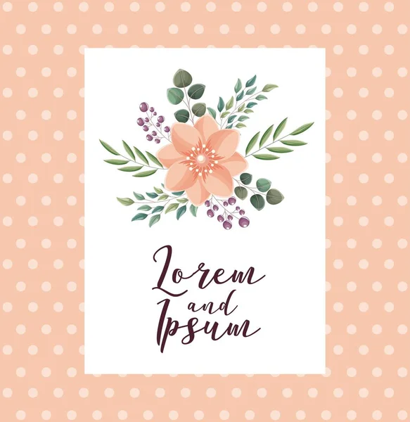 şık düğün kartı çiçekler süslü dekorasyon