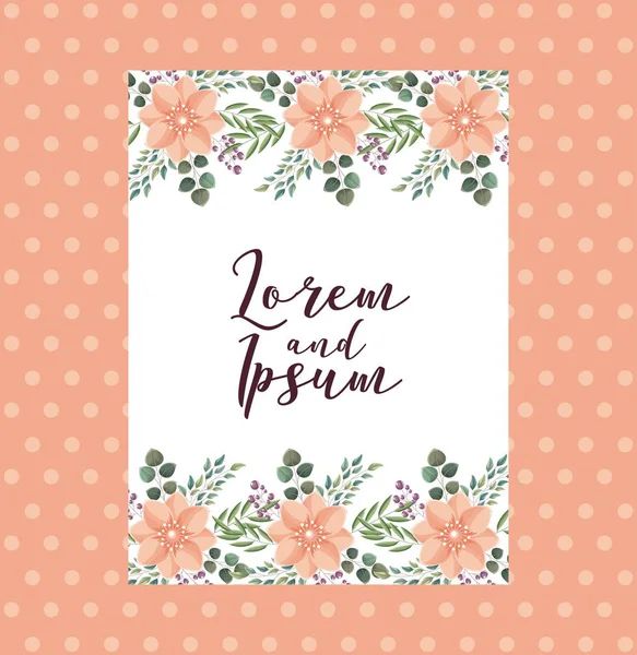 şık düğün kartı çiçekler süslü dekorasyon