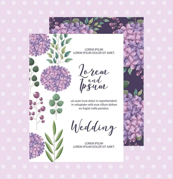 hydrangea flowers decoration floral wedding card greeting