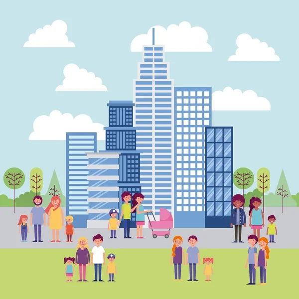 insanlar Parkı ve şehir