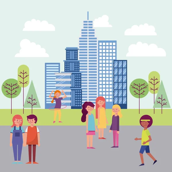 insanlar Parkı ve şehir