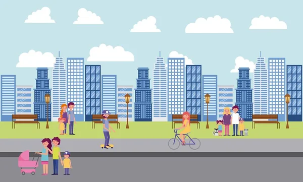 insanlar Parkı ve şehir