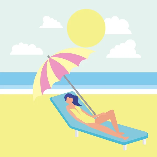 Vacaciones de verano — Vector de stock