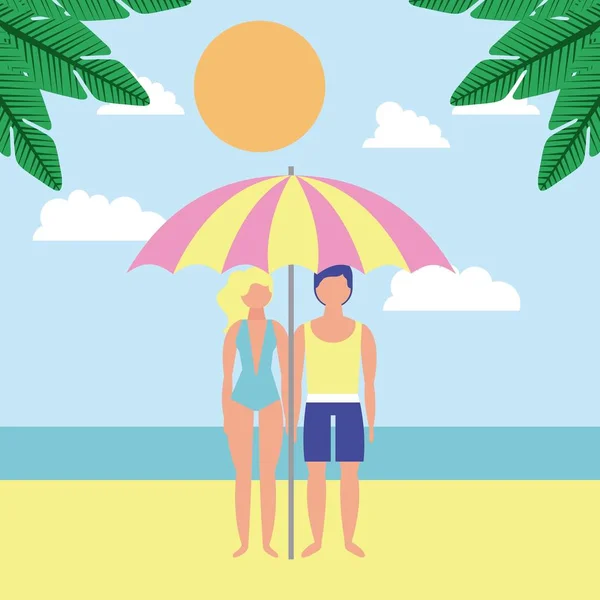 Vacaciones de verano — Vector de stock