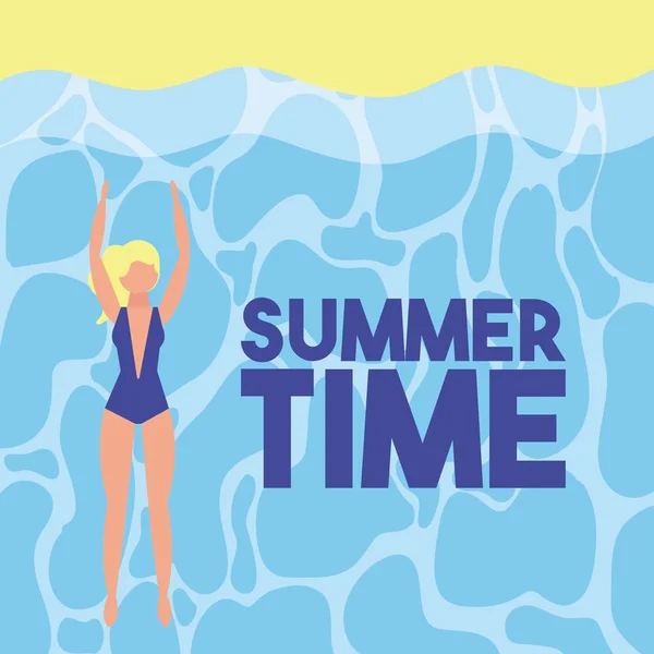 Letní čas prázdnin — Stockový vektor