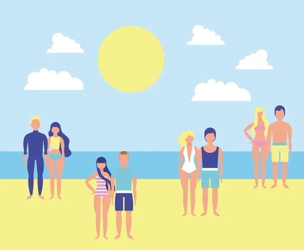 Vacaciones de verano — Vector de stock