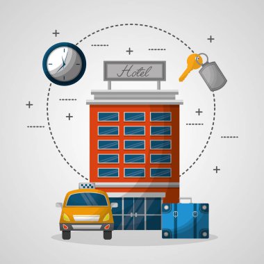 Otel taksi bavul hizmet binası