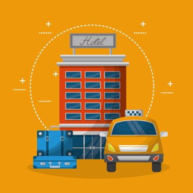 Otel taksi hizmeti ve bavul Binası