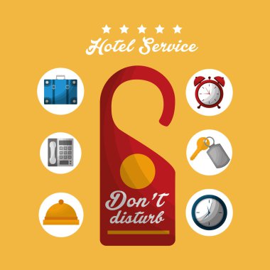 Otel binası taksi ve bavul