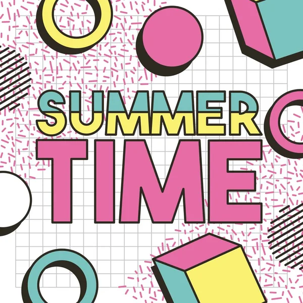 Letní čas prázdnin — Stockový vektor