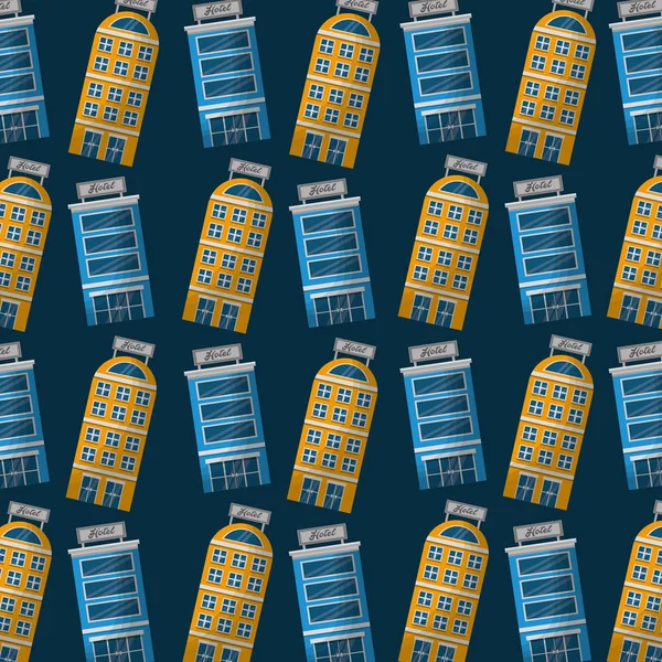 Otel cephe konaklama arka bina