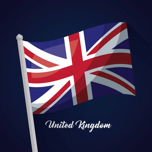 Σημαία χώρας Ηνωμένο Βασίλειο — Διανυσματικό Αρχείο