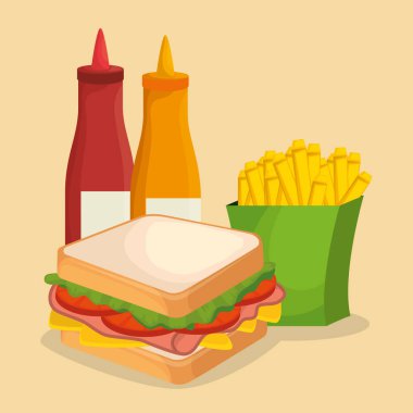 Fast food restoran menü