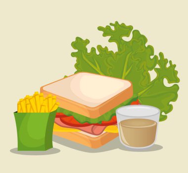 Fast food restoran menü