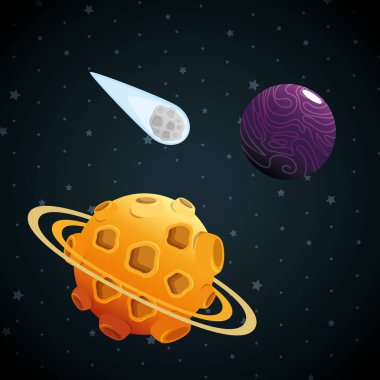 gezegenler Güneş sistemi sahnenin