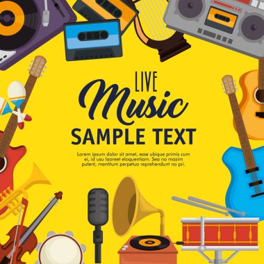 müzik aletleri Icons set