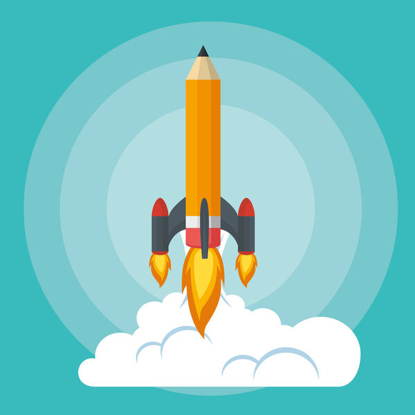 start up launcher pencil rocket