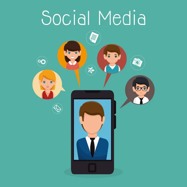 Social-Media-Community — Stockvektor