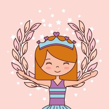 güzel Balerin Bale çizgi film karakteri