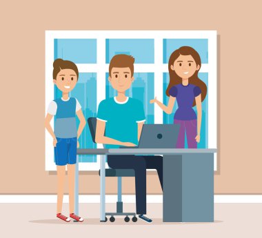 Gençler işyeri sahnesinde