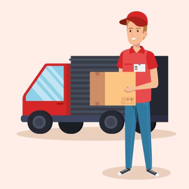 kamyon Teslimat Servisi simgesini