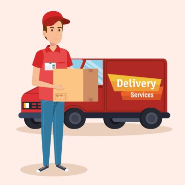 kamyon Teslimat Servisi simgesini