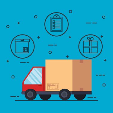 kamyon Teslimat Servisi simgesini